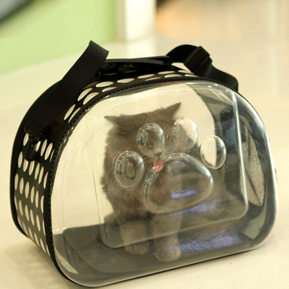 Pet Tote transparent carrier (Airline Approved design) - Nekoby Pet Tote transparent carrier (Airline Approved design)