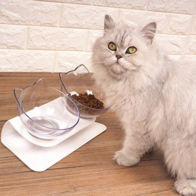 15°Elevated Anti Vomiting cat Bowl - Nekoby 15°Elevated Anti Vomiting cat Bowl