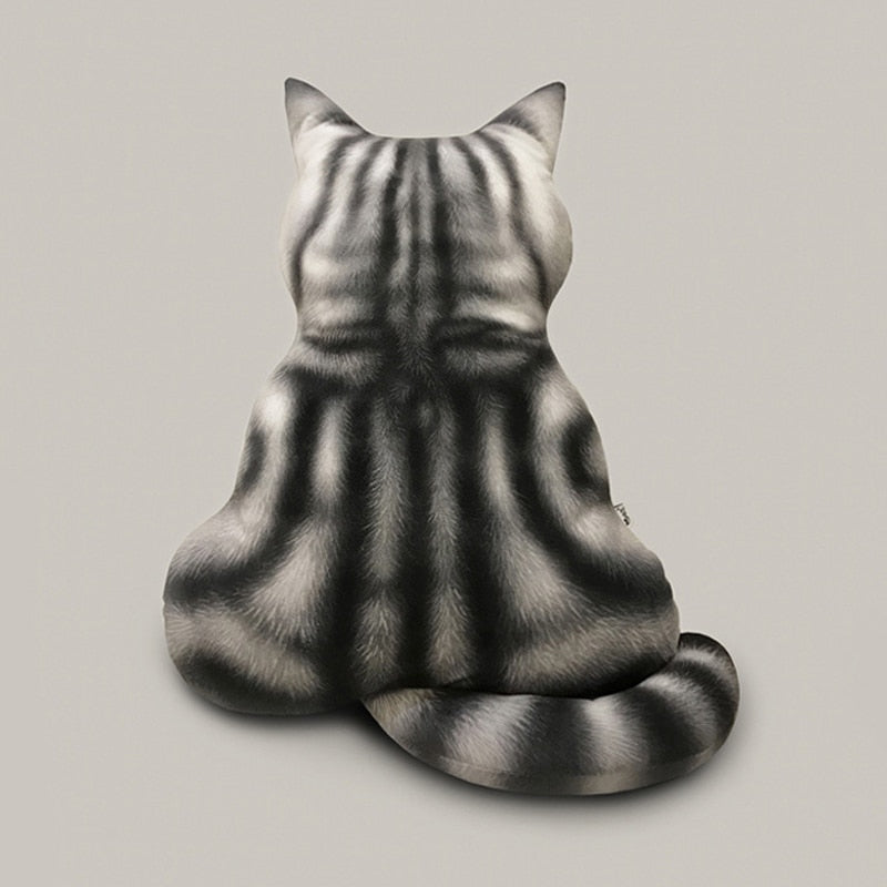 Catitude Cushion (only back, no front) - Nekoby Catitude Cushion (only back, no front) Tiger Back / 43cm