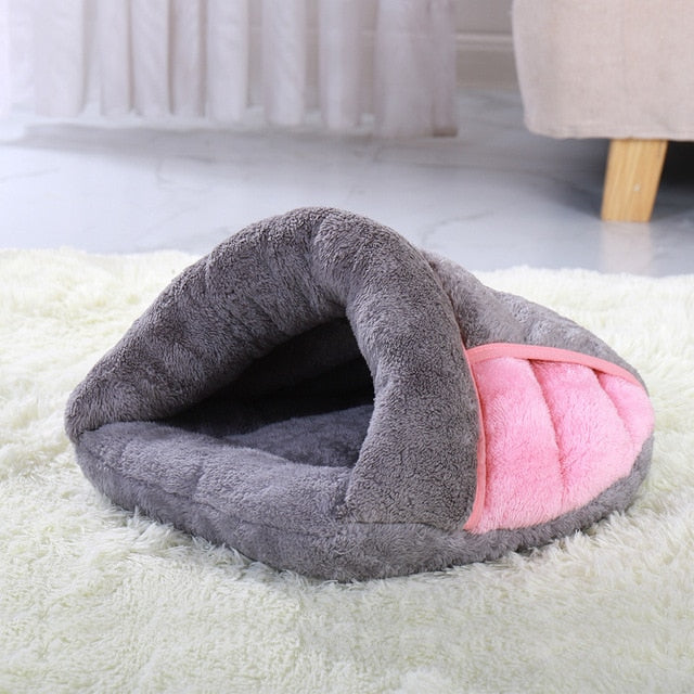 Comfy Slipper Warm Cat Bed - Nekoby Comfy Slipper Warm Cat Bed Gray / L