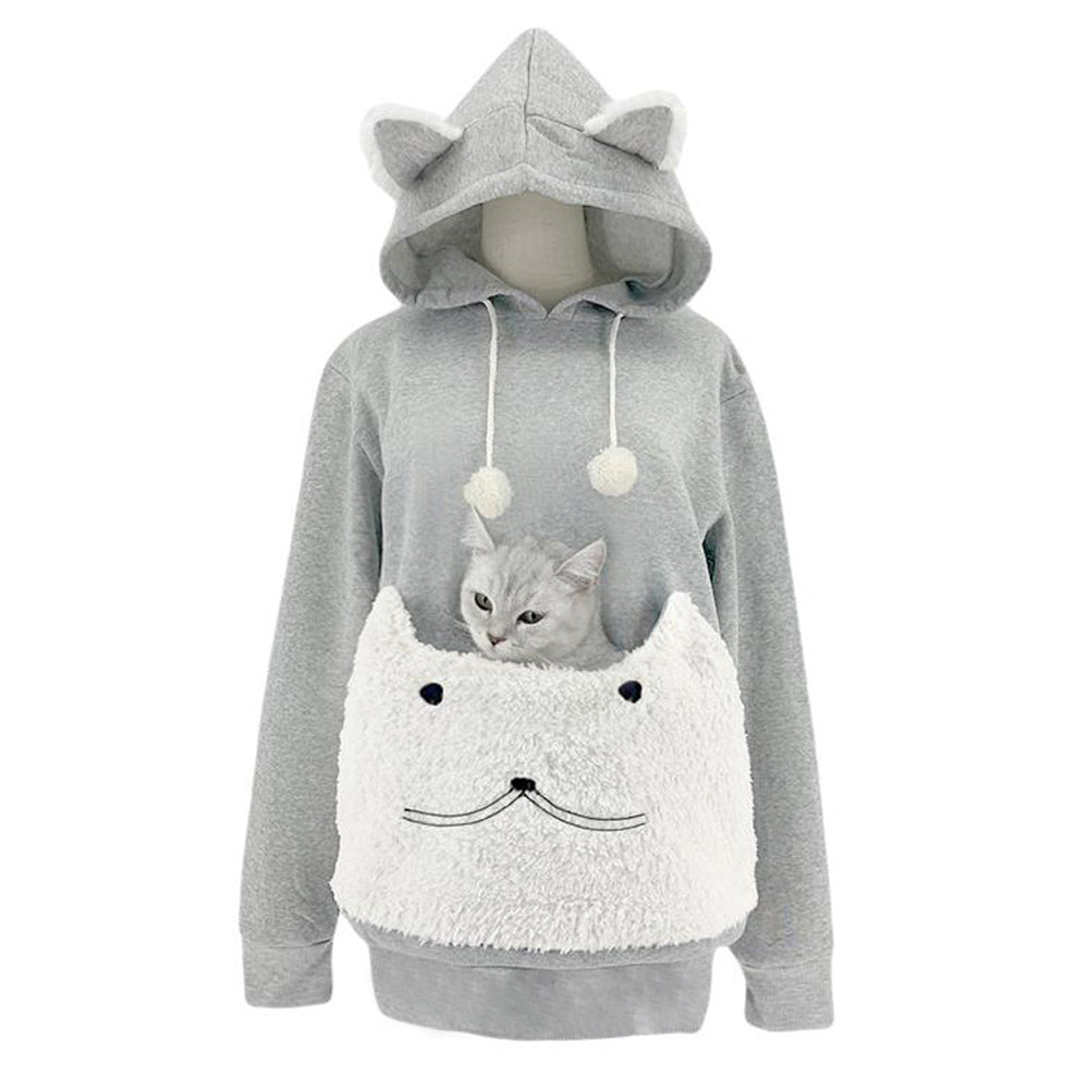 Big Pocket Cat Holder Hoodies - Nekoby Big Pocket Cat Holder Hoodies