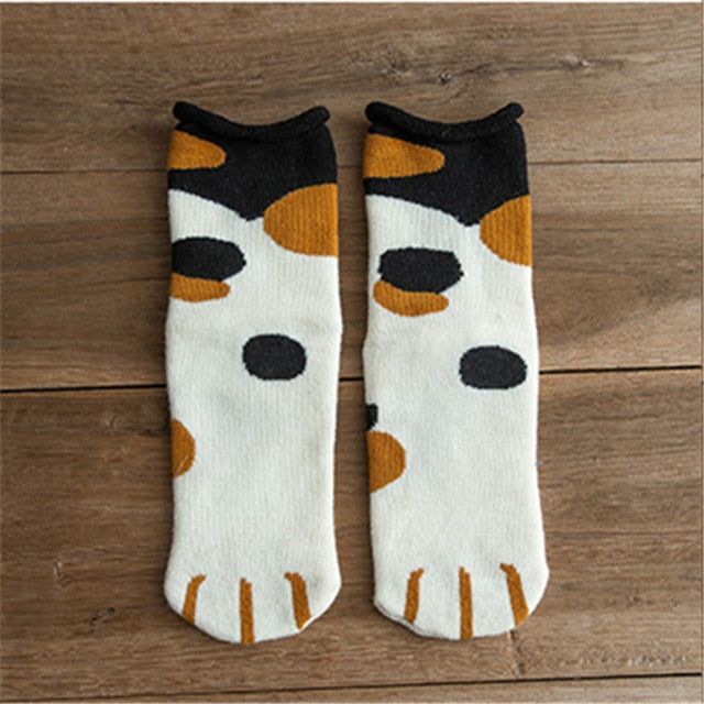 Cat Paw Cartoon Pattern Series Cotton Ladies Socks - Nekoby Cat Paw Cartoon Pattern Series Cotton Ladies Socks 3 / EU35-42