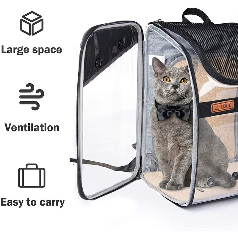 Cat Pet Carrier Airline Approved Backpack - Nekoby Cat Pet Carrier Airline Approved Backpack
