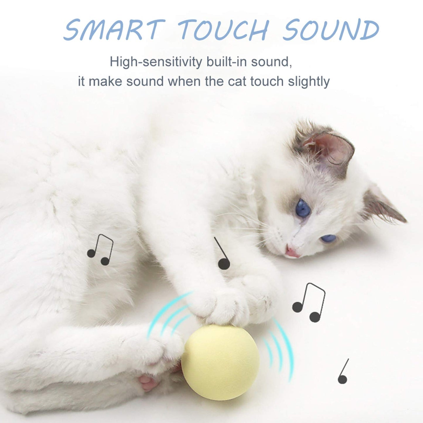 Smart Cat Toys Interactive Ball - Nekoby Smart Cat Toys Interactive Ball