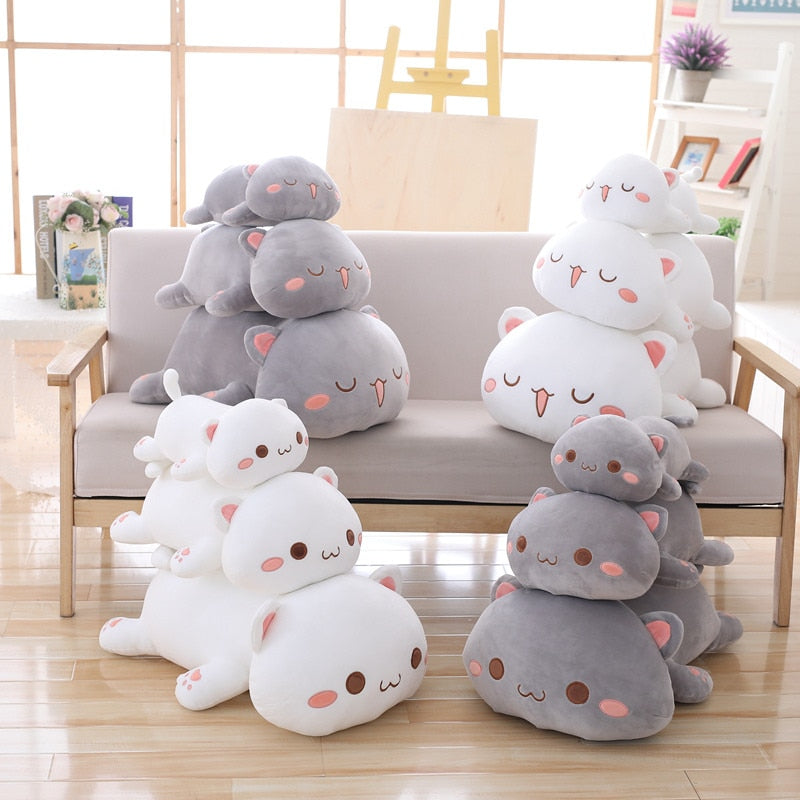 Cute Plush Cat Sitting Room Cushion (35/50/65cm) - Nekoby Cute Plush Cat Sitting Room Cushion (35/50/65cm)