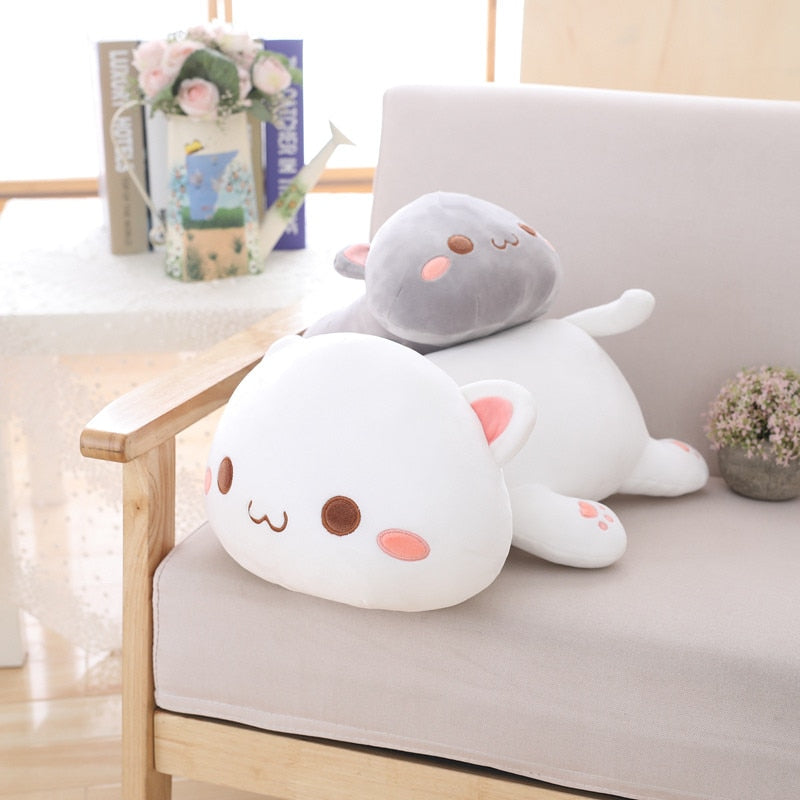 Cute Plush Cat Sitting Room Cushion (35/50/65cm) - Nekoby Cute Plush Cat Sitting Room Cushion (35/50/65cm)