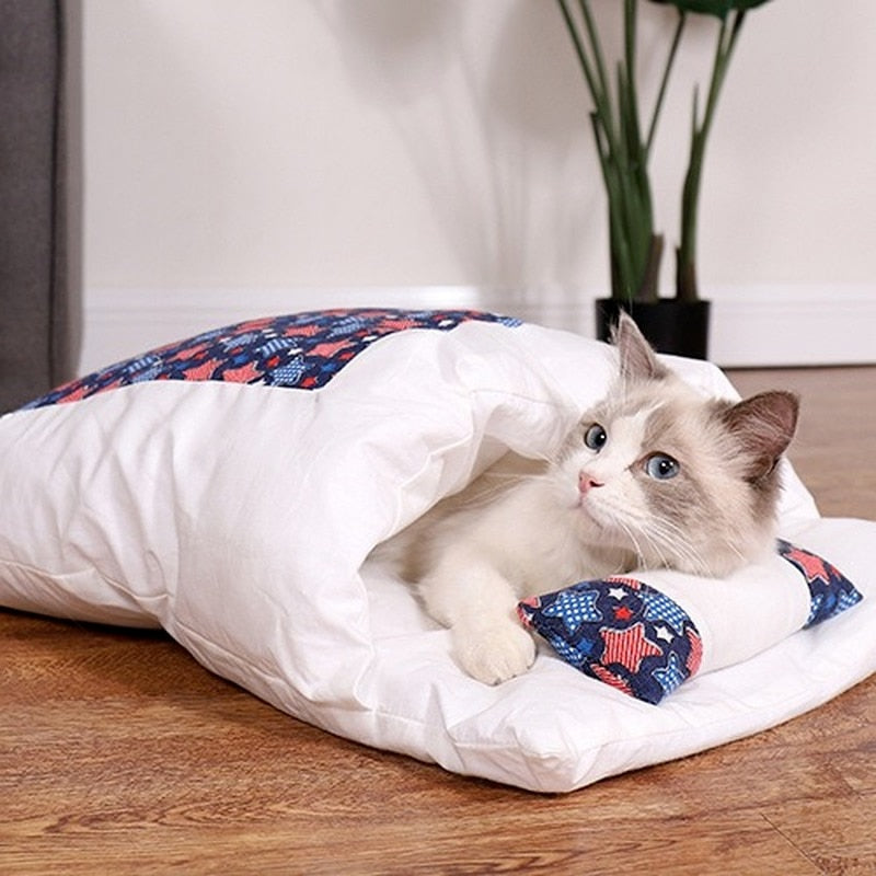 Japanese style Comfortable Sleeping Cat Bag - Nekoby Japanese style Comfortable Sleeping Cat Bag