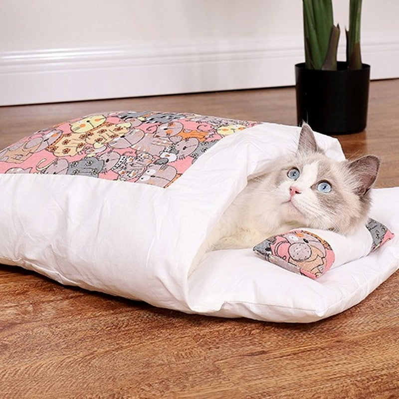 Japanese style Comfortable Sleeping Cat Bag - Nekoby Japanese style Comfortable Sleeping Cat Bag