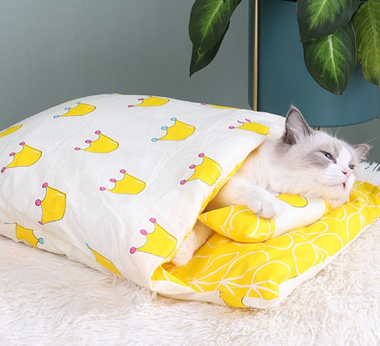 Japanese style Comfortable Sleeping Cat Bag - Nekoby Japanese style Comfortable Sleeping Cat Bag yellow / 12KG pet