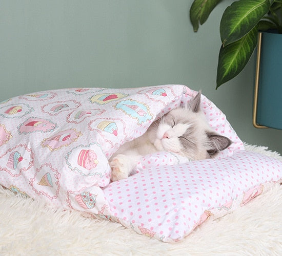 Japanese style Comfortable Sleeping Cat Bag - Nekoby Japanese style Comfortable Sleeping Cat Bag pink / 3KG pet