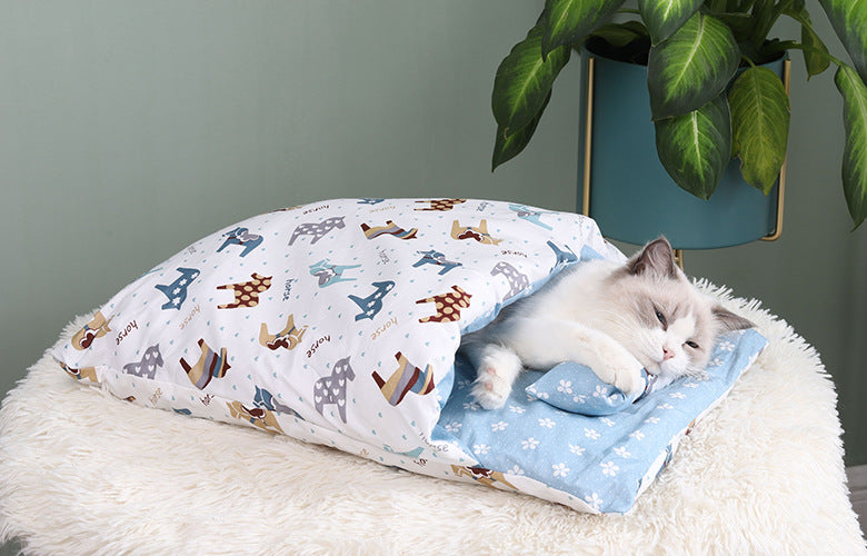 Japanese style Comfortable Sleeping Cat Bag - Nekoby Japanese style Comfortable Sleeping Cat Bag