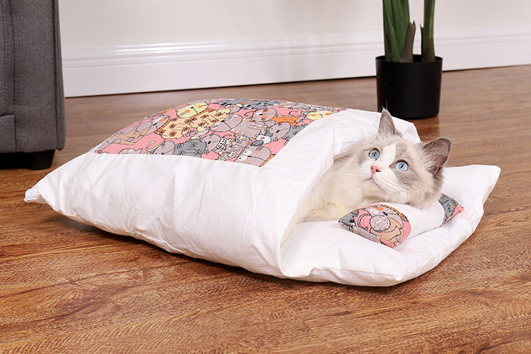 Japanese style Comfortable Sleeping Cat Bag - Nekoby Japanese style Comfortable Sleeping Cat Bag