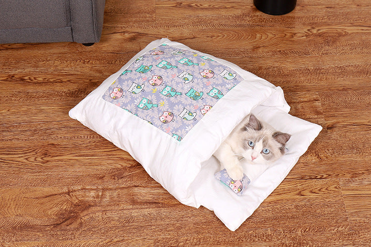 Japanese style Comfortable Sleeping Cat Bag - Nekoby Japanese style Comfortable Sleeping Cat Bag