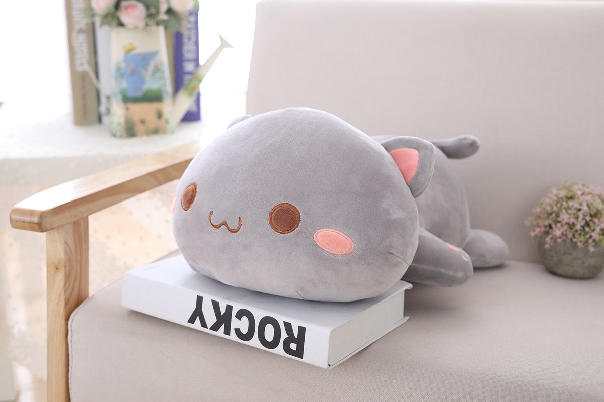 Cute Plush Cat Sitting Room Cushion (35/50/65cm) - Nekoby Cute Plush Cat Sitting Room Cushion (35/50/65cm)