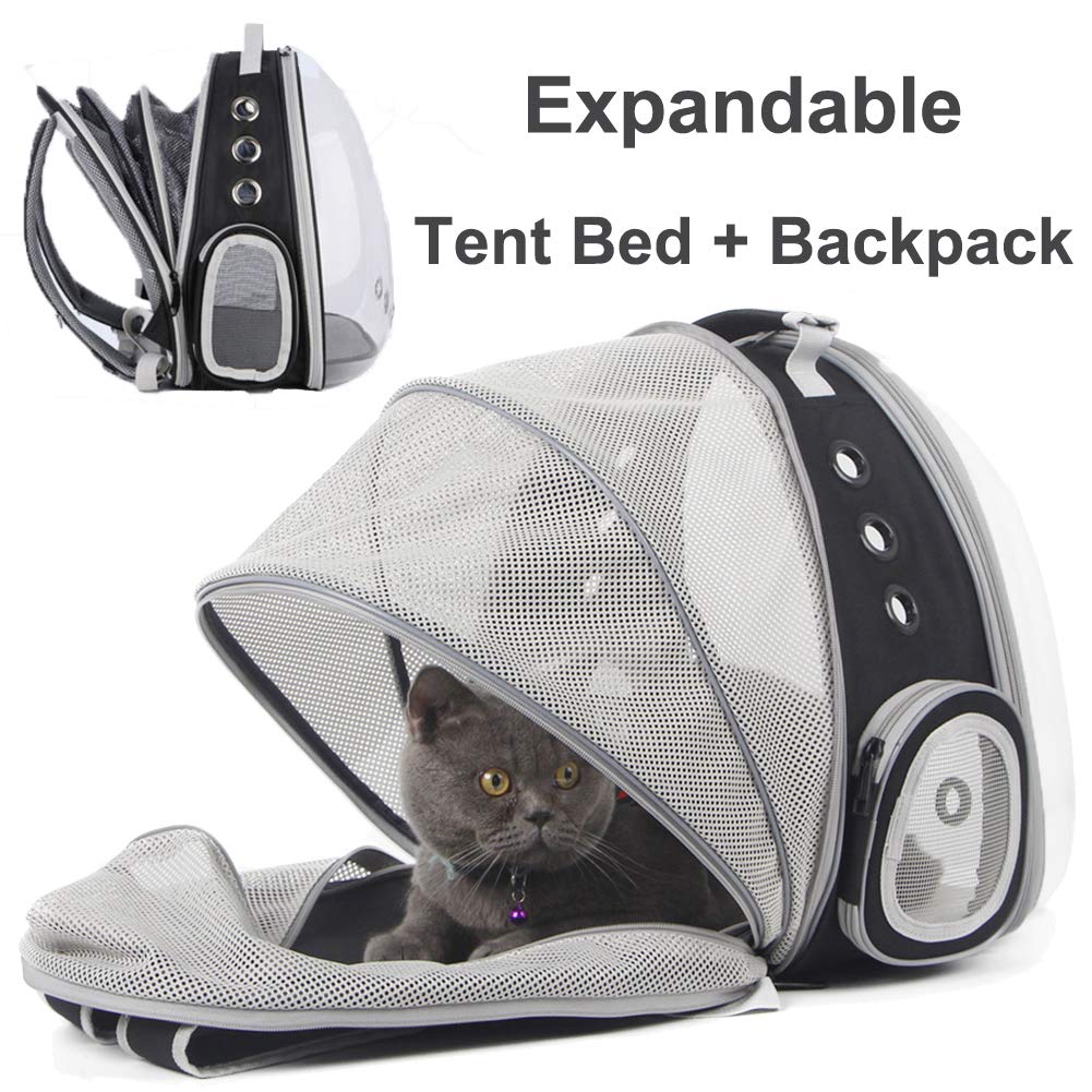 Cat Carrier Backpack Expandable Tent Bed - Nekoby Cat Carrier Backpack Expandable Tent Bed