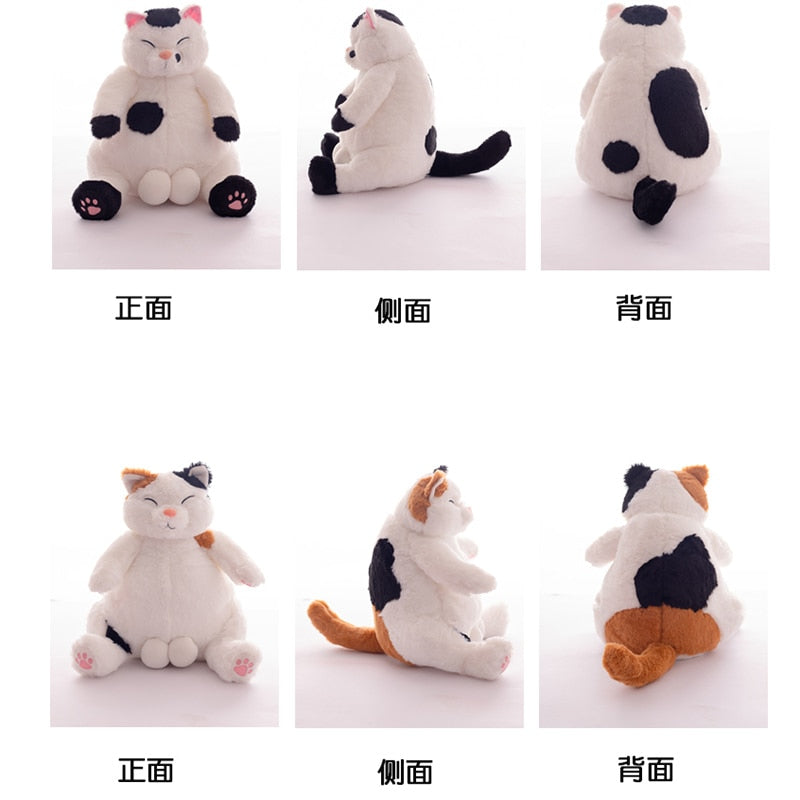 Japanese Plush Stuffed Cat with big balls - Nekoby Japanese Plush Stuffed Cat with big balls