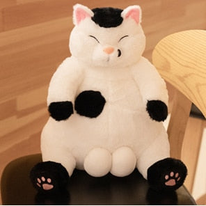 Japanese Plush Stuffed Cat with big balls - Nekoby Japanese Plush Stuffed Cat with big balls 35cm / Black white