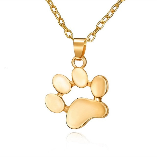 Cute Cat Paw Foot Necklace - Nekoby Cute Cat Paw Foot Necklace Golden paw