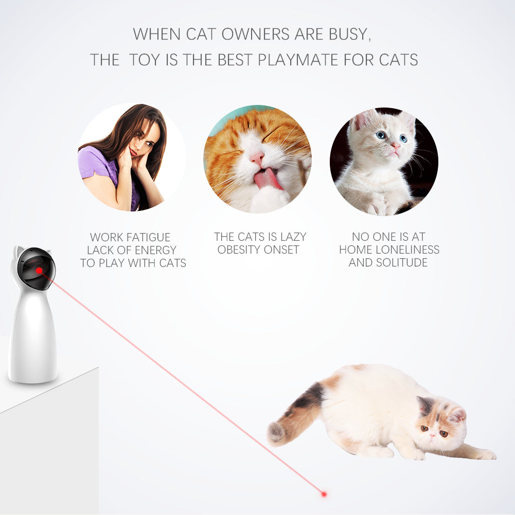 Automatic,Interactive Laser pointing Toy for cat/Kitten - Nekoby Automatic,Interactive Laser pointing Toy for cat/Kitten
