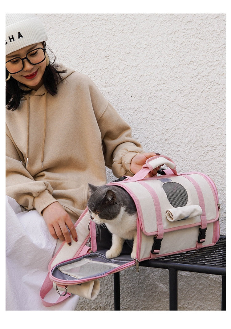 Satchet Cat Carrier Bags Breathable Pet Carriers - Nekoby Satchet Cat Carrier Bags Breathable Pet Carriers