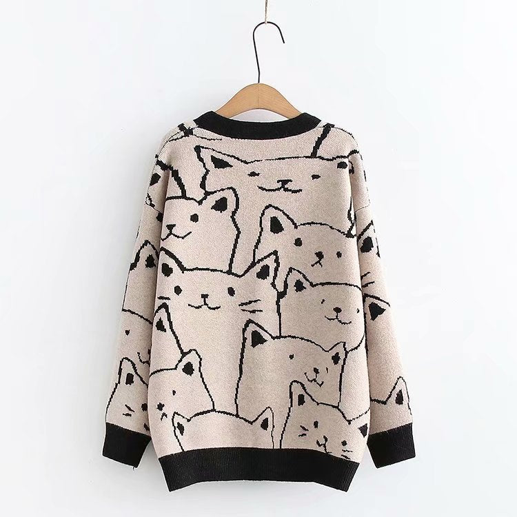 Kawaii hot sale cat sweater