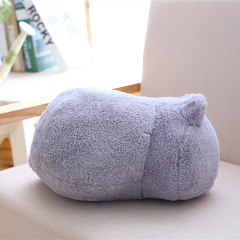 Kawaii Cat Plush Pillow - Nekoby Kawaii Cat Plush Pillow gray