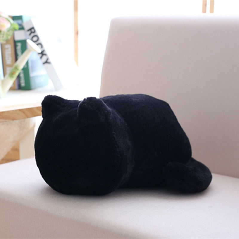 Kawaii Cat Plush Pillow - Nekoby Kawaii Cat Plush Pillow black
