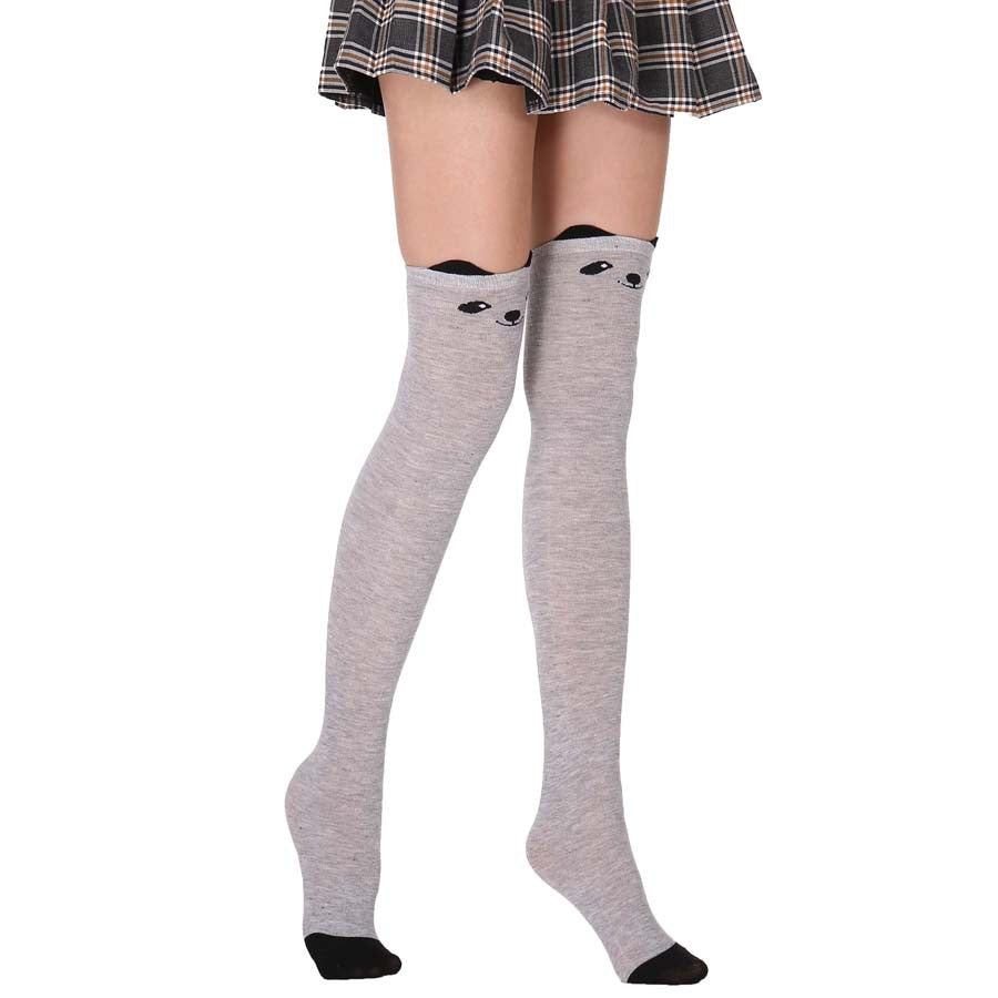 Cartoon Cat Over Knee Socks - Nekoby Cartoon Cat Over Knee Socks