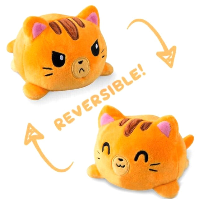 Kawaii Reversible Cat Plush Stuffed Toys - Nekoby Kawaii Reversible Cat Plush Stuffed Toys 20X15X15cm