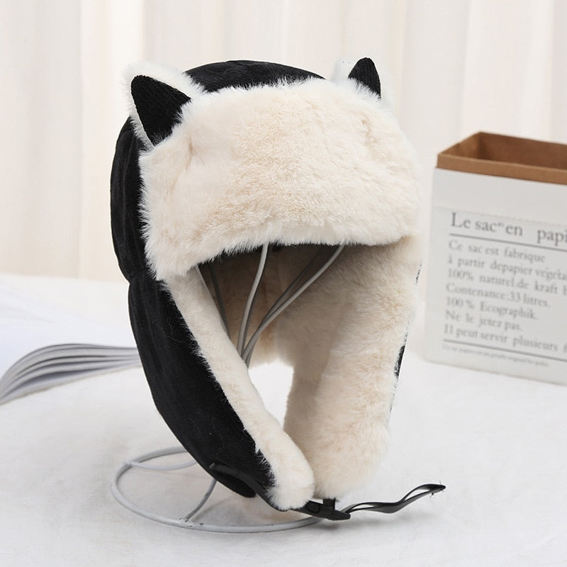 Women Warm Earmuffs Cat Ear Beanie hat! - Nekoby Women Warm Earmuffs Cat Ear Beanie hat!