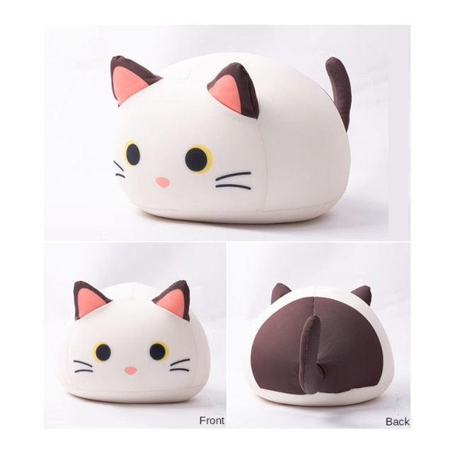 Colourful Soft Cute Plush Cat Pillow - Nekoby Colourful Soft Cute Plush Cat Pillow B / 32x22CM