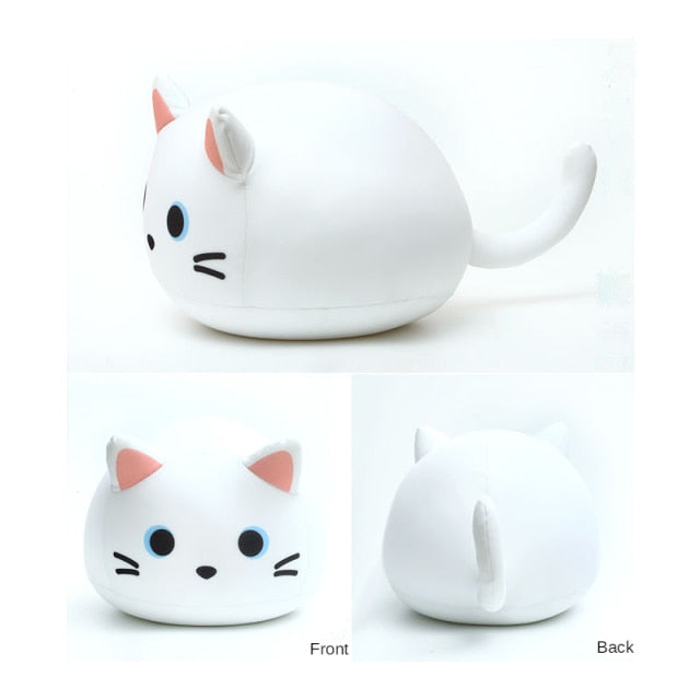 Colourful Soft Cute Plush Cat Pillow - Nekoby Colourful Soft Cute Plush Cat Pillow C / 32x22CM