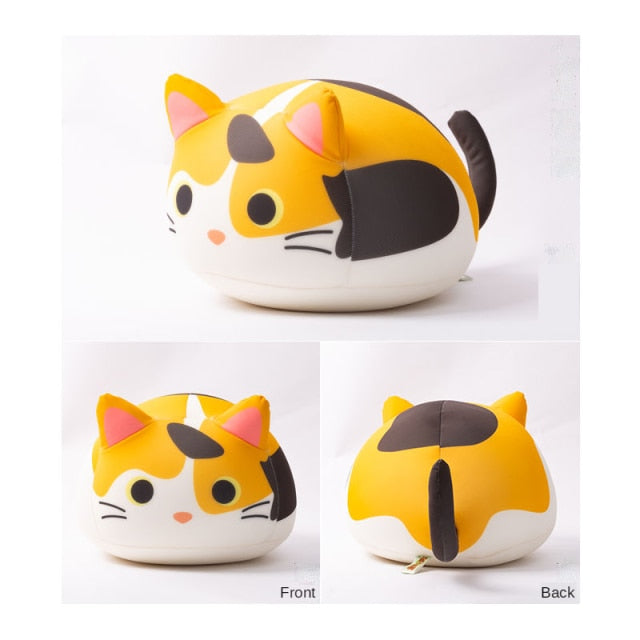 Colourful Soft Cute Plush Cat Pillow - Nekoby Colourful Soft Cute Plush Cat Pillow F / 32x22CM