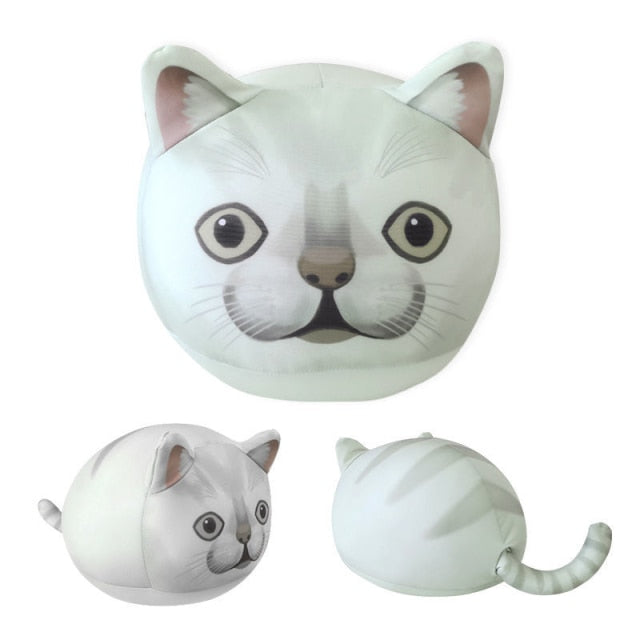 Colourful Soft Cute Plush Cat Pillow - Nekoby Colourful Soft Cute Plush Cat Pillow S / 32x22CM
