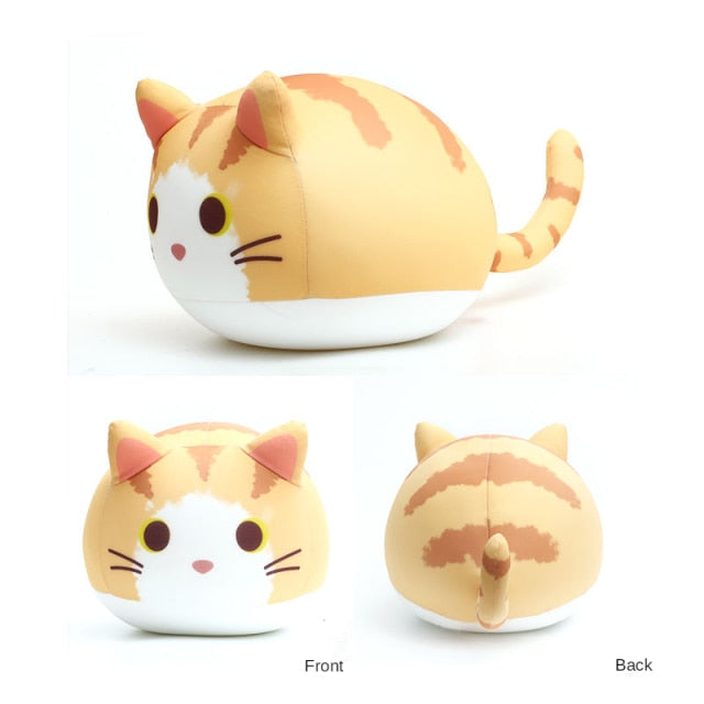 Colourful Soft Cute Plush Cat Pillow - Nekoby Colourful Soft Cute Plush Cat Pillow G / 32x22CM