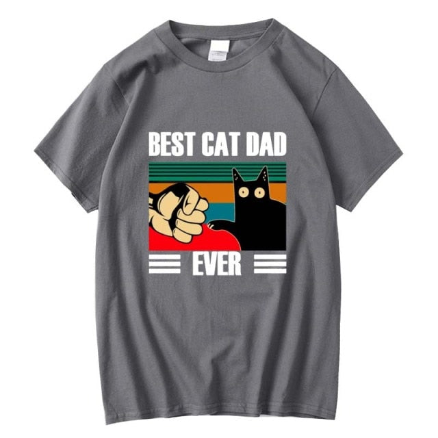 BEST CAT DAD Funny Cat Kitty Lover Retro Style Gift T-Shirt - Nekoby BEST CAT DAD Funny Cat Kitty Lover Retro Style Gift T-Shirt TS 2018472 / L