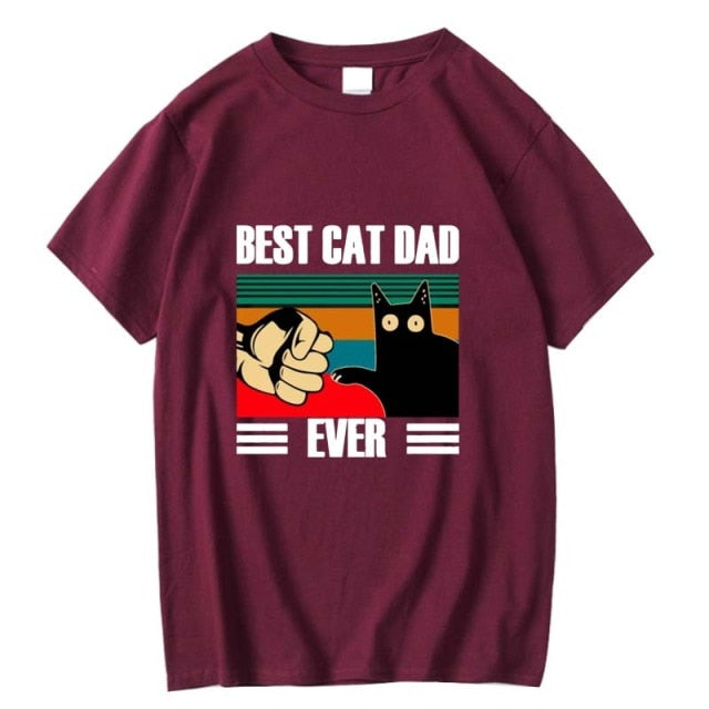 BEST CAT DAD Funny Cat Kitty Lover Retro Style Gift T-Shirt - Nekoby BEST CAT DAD Funny Cat Kitty Lover Retro Style Gift T-Shirt LS 2018472 / XXL
