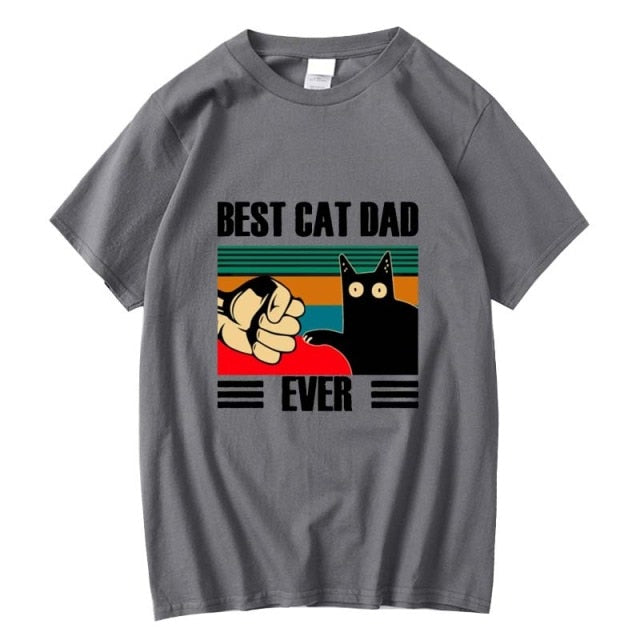 BEST CAT DAD Funny Cat Kitty Lover Retro Style Gift T-Shirt - Nekoby BEST CAT DAD Funny Cat Kitty Lover Retro Style Gift T-Shirt TS 2018471 / L