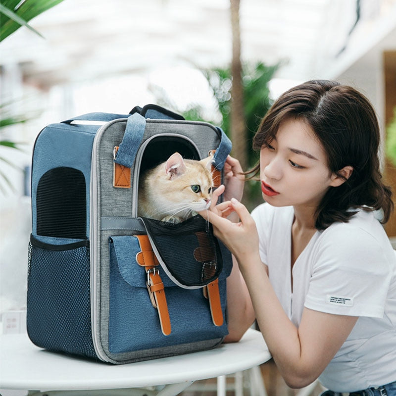 Nylon Foldable Cat Backpack Outdoor - Nekoby Nylon Foldable Cat Backpack Outdoor