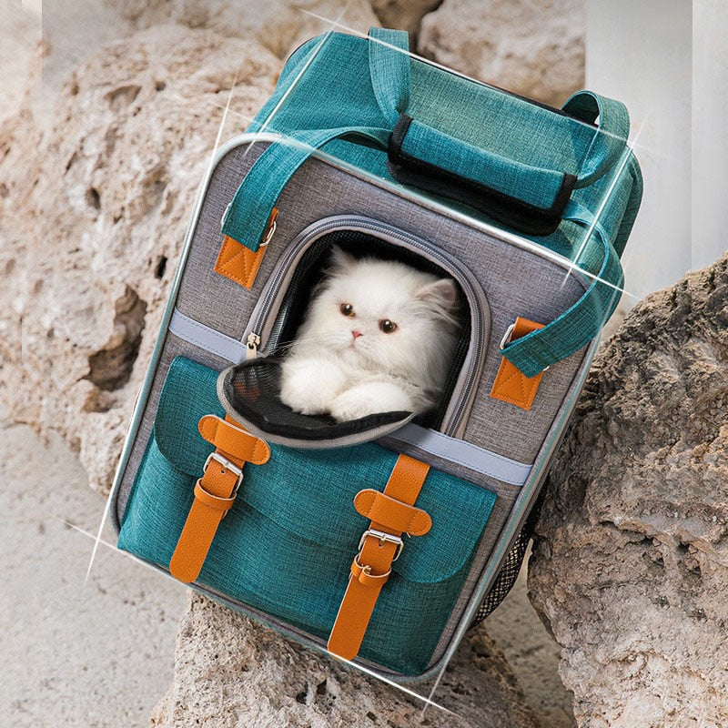 Nylon Foldable Cat Backpack Outdoor - Nekoby Nylon Foldable Cat Backpack Outdoor