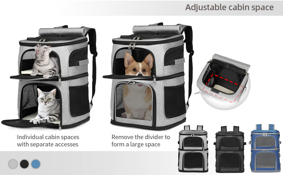 Double Layer Cat Carrier Backpack - Nekoby Double Layer Cat Carrier Backpack