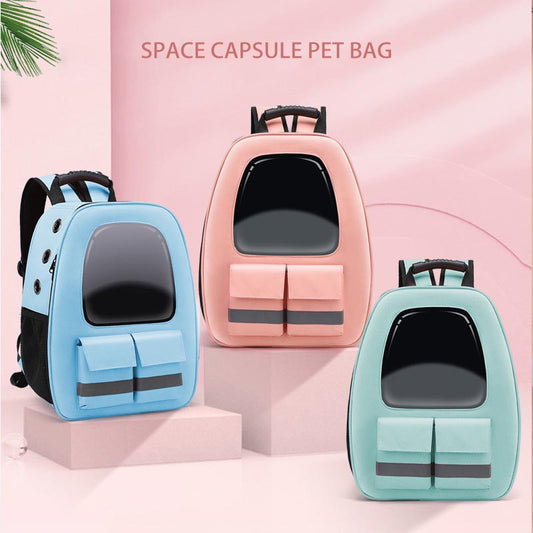 Reflective Cat Backpack Breathable Travel Pet Carrier Bag For Small Dog Cat Carring Transport With Safety Strap Pet Accessories - Nekoby Reflective Cat Backpack Breathable Travel Pet Carrier Bag For Small Dog Cat Carring Transport With Safety Strap Pet Accessories