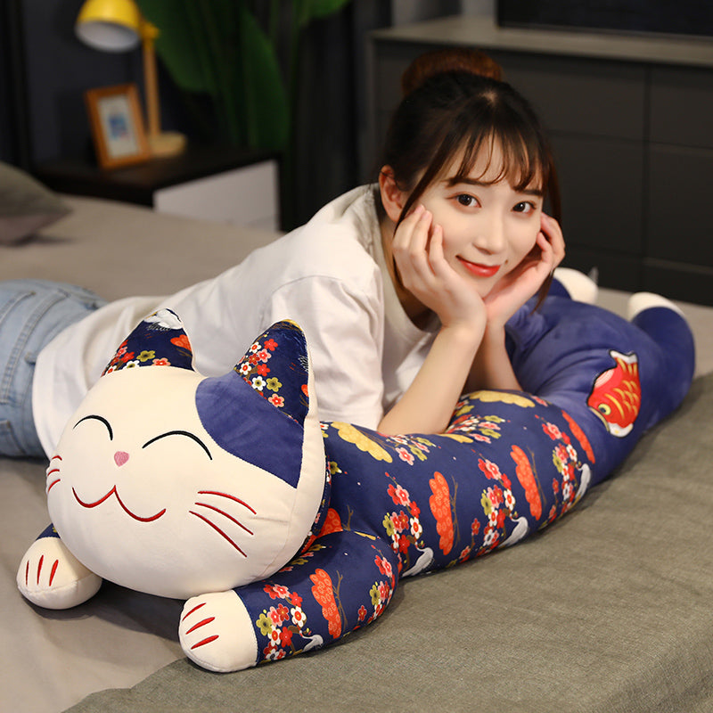 Colorful Oriental Cartoon Plush Long Throw Pillow Plush Toy - Nekoby Colorful Oriental Cartoon Plush Long Throw Pillow Plush Toy