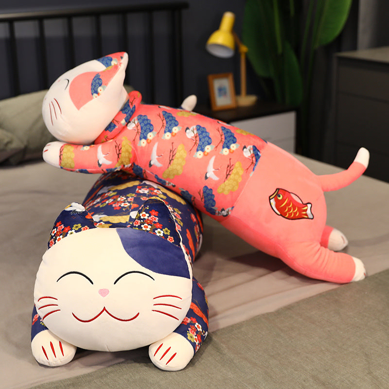 Colorful Oriental Cartoon Plush Long Throw Pillow Plush Toy - Nekoby Colorful Oriental Cartoon Plush Long Throw Pillow Plush Toy