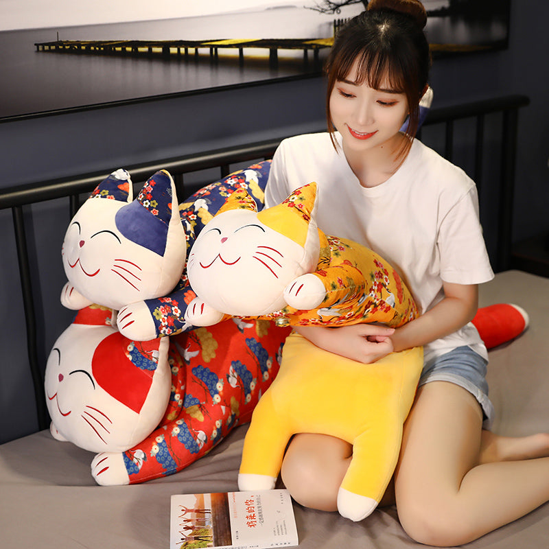 Colorful Oriental Cartoon Plush Long Throw Pillow Plush Toy - Nekoby Colorful Oriental Cartoon Plush Long Throw Pillow Plush Toy