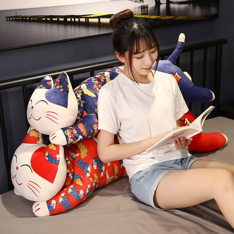 Colorful Oriental Cartoon Plush Long Throw Pillow Plush Toy - Nekoby Colorful Oriental Cartoon Plush Long Throw Pillow Plush Toy