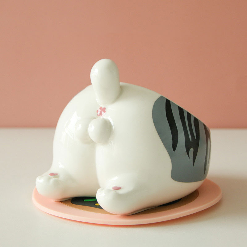 Kawaii New Design Cat Butt Ceramics Pet Bowl - Nekoby Kawaii New Design Cat Butt Ceramics Pet Bowl