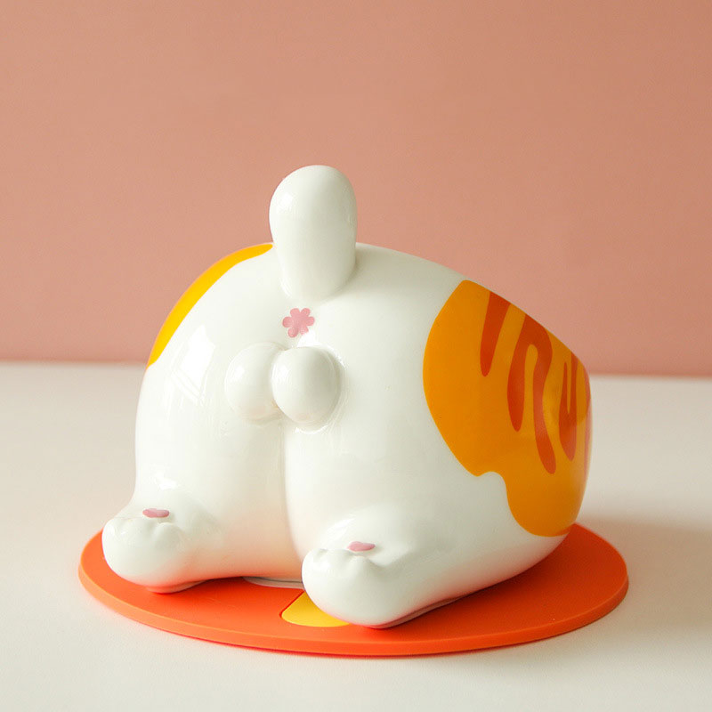 Kawaii New Design Cat Butt Ceramics Pet Bowl - Nekoby Kawaii New Design Cat Butt Ceramics Pet Bowl