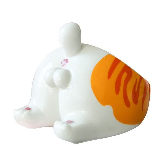 Kawaii New Design Cat Butt Ceramics Pet Bowl - Nekoby Kawaii New Design Cat Butt Ceramics Pet Bowl Mini B